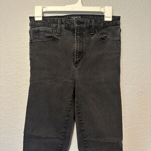 Abercrombie & Fitch Simone High Rise Ankle Dark Gray Skinny Jeans